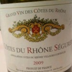 Cotes Du Rhone Séguret Cotes du Rhone Village 2009